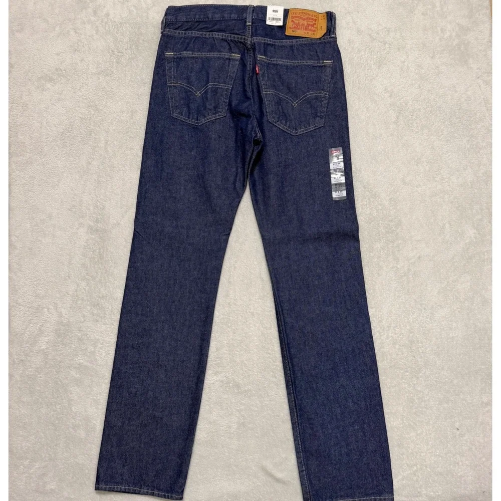 Levi's 501 Original Fit Men 31x32 Dark Wash Blue Denim Straight Leg Jeans